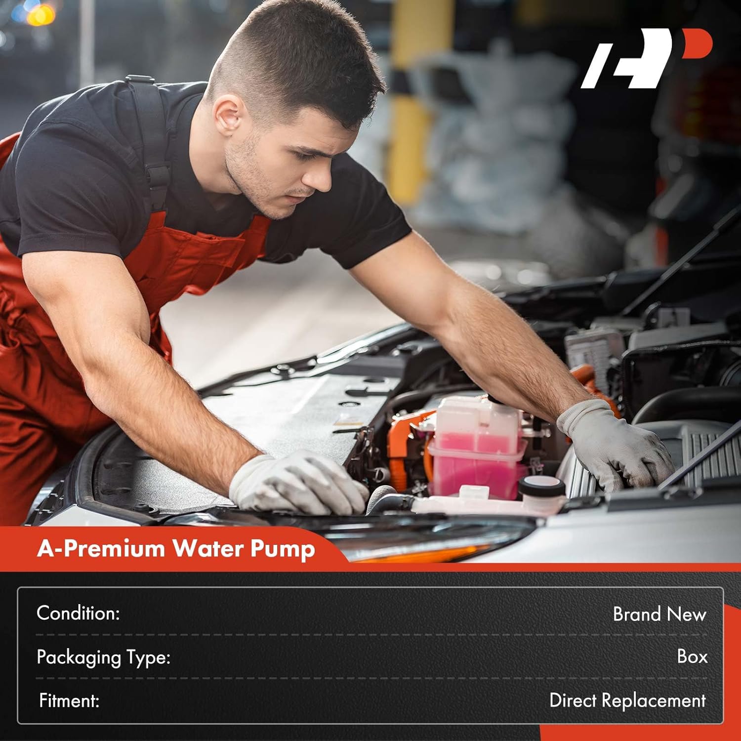 A-Premium Engine Water Pump with Gasket Compatible with Chevrolet Silverado 1500 2019-2021, Tahoe 2021, Suburban 2021 & GMC Sierra 1500 2019-2021, Yukon 2021 & Cadillac Escalade 2021, Escalade ESV