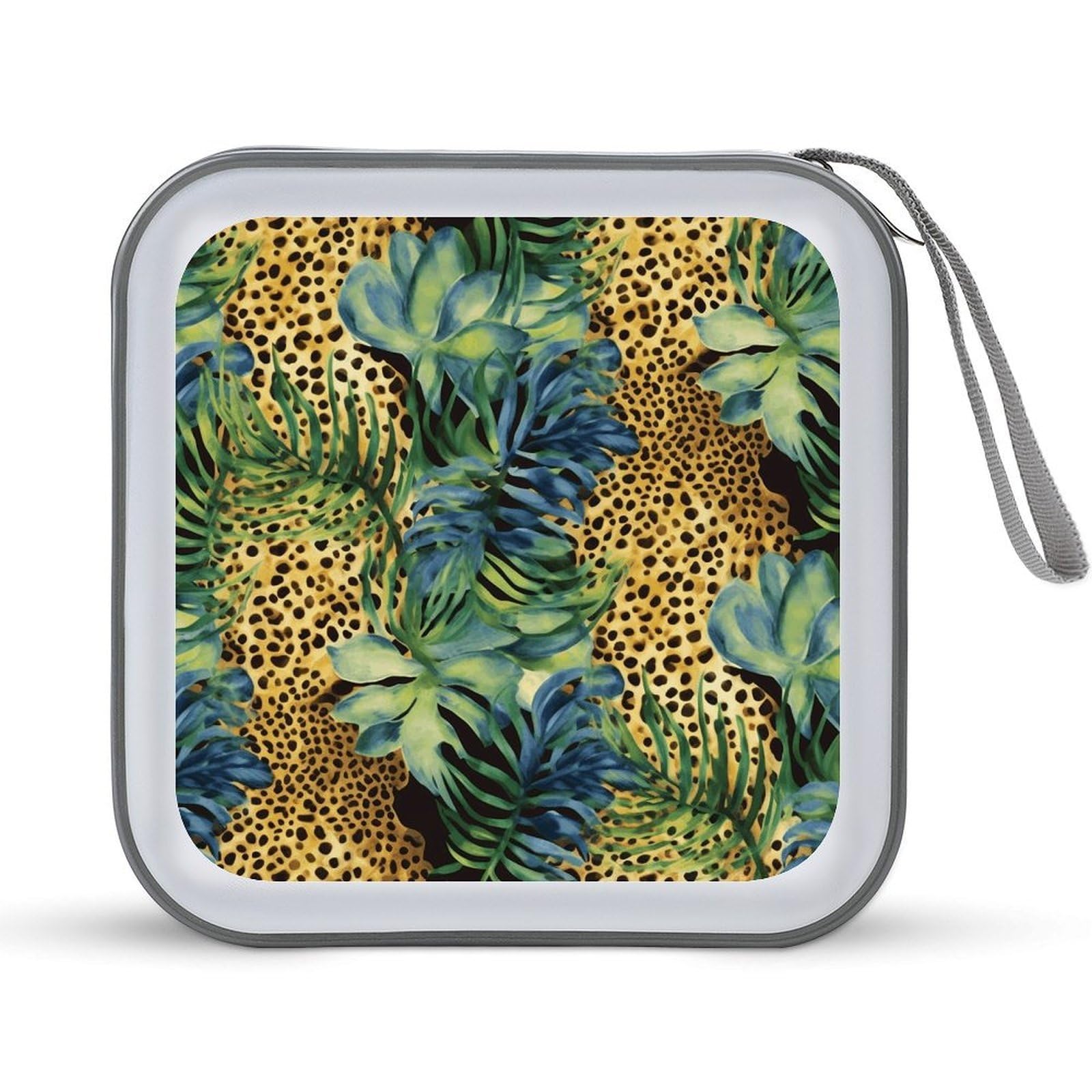 Porta CD y DVD antigolpes con capacidad para 40 unidades de leopardo
