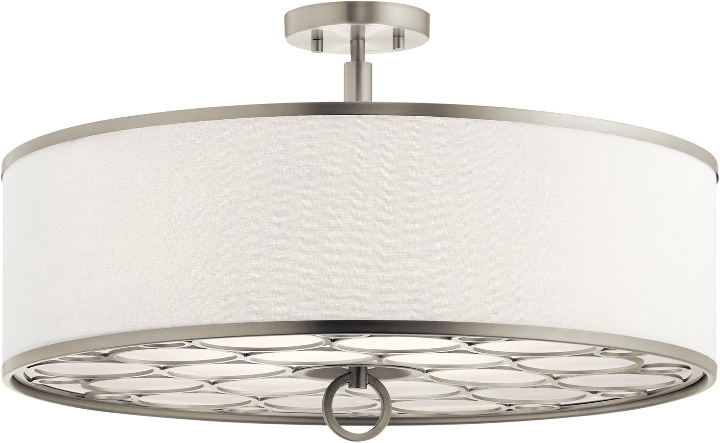Kichler 43988NI Melrose 24" 4-Light Semi Flush Pendant in Brushed Nickel