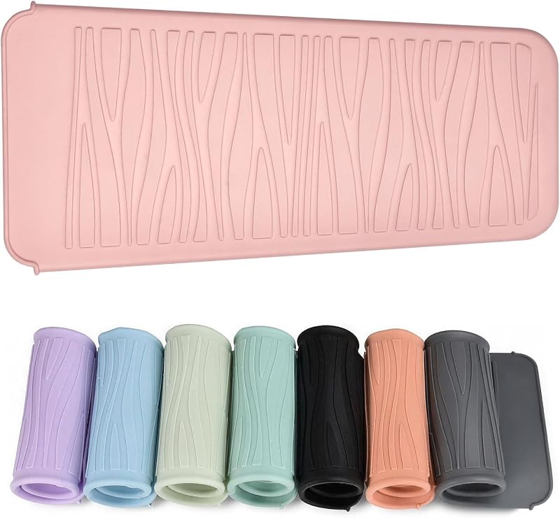 Bolsa de silicone resistente ao calor EIOKIT para ferramentas de modelagem, rosa