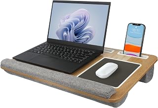 Semiocthome Laptop Lap Tray Desk with Pillow Cushion, Lapboa