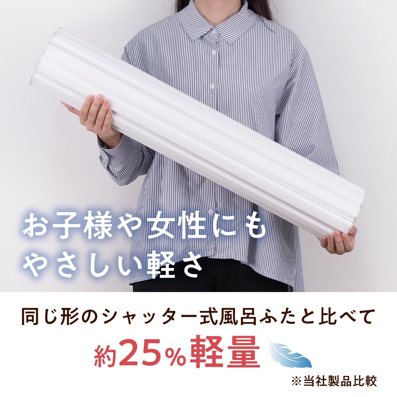 Amazon｜【オンライン限定】 ミエ産業 軽量シャッター式風呂ふた 製品