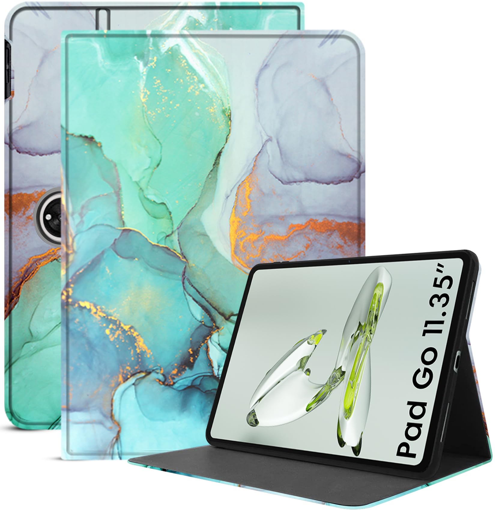 Robustrion Cover for OnePlus Pad Go 11.35 inch Case Cover, Folio Cover Case for OnePlus Pad Go 11.35 inch - Marble Green (B0CSXNGQT5) Amazon Price History, Amazon Price Tracker
