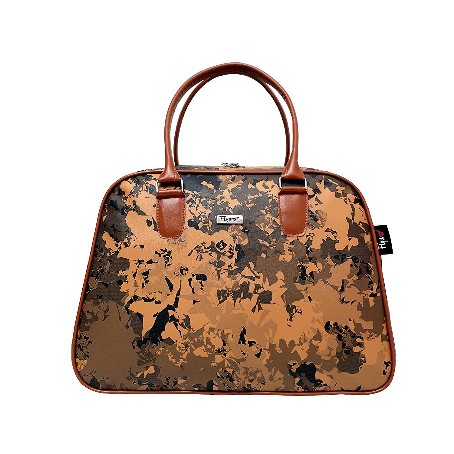 concepta Duffle Bags for Travelling – Faux Leather Duffle Bag| Stylish and Durable Bag for Gym, Office, Short Trips & Daily Use – Brown Color-picture-42