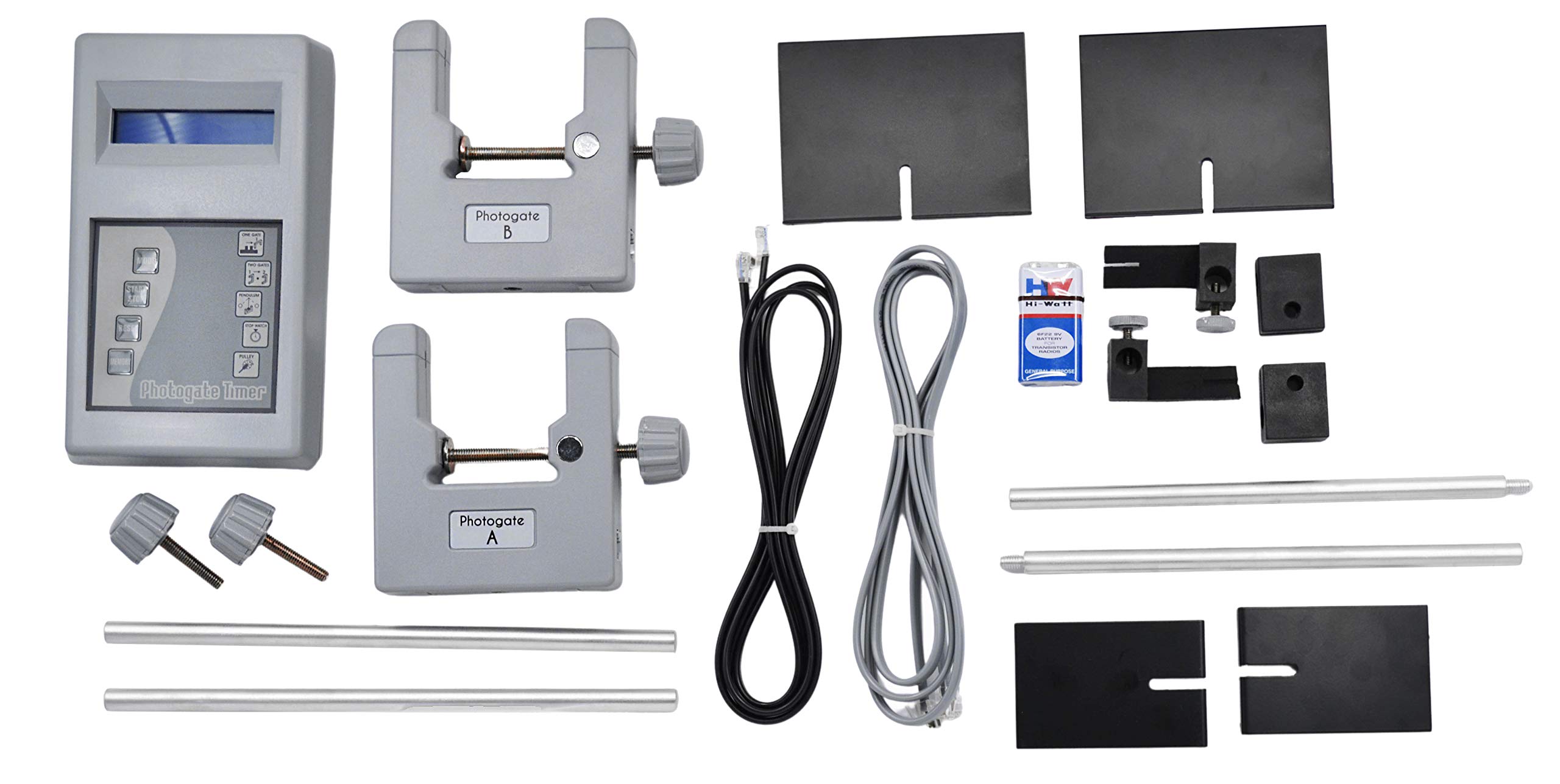 EISCO 20 Piece Complete Photogate System Kit - for Use in Accurate Timing & Various Experiments - with Interrupter Plates & Activity Guide