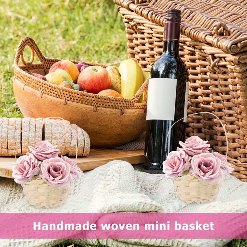 Accessoire Danse Yardwe - Panier Tissé Coloré Avec Pompons | 13,5x13cm | Décoratif Et Multifonction - Pour Enfants Panier Pompons Décoratif