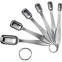 Stainless Steel Measuring Spoons Set, Metal Cups & Spoons