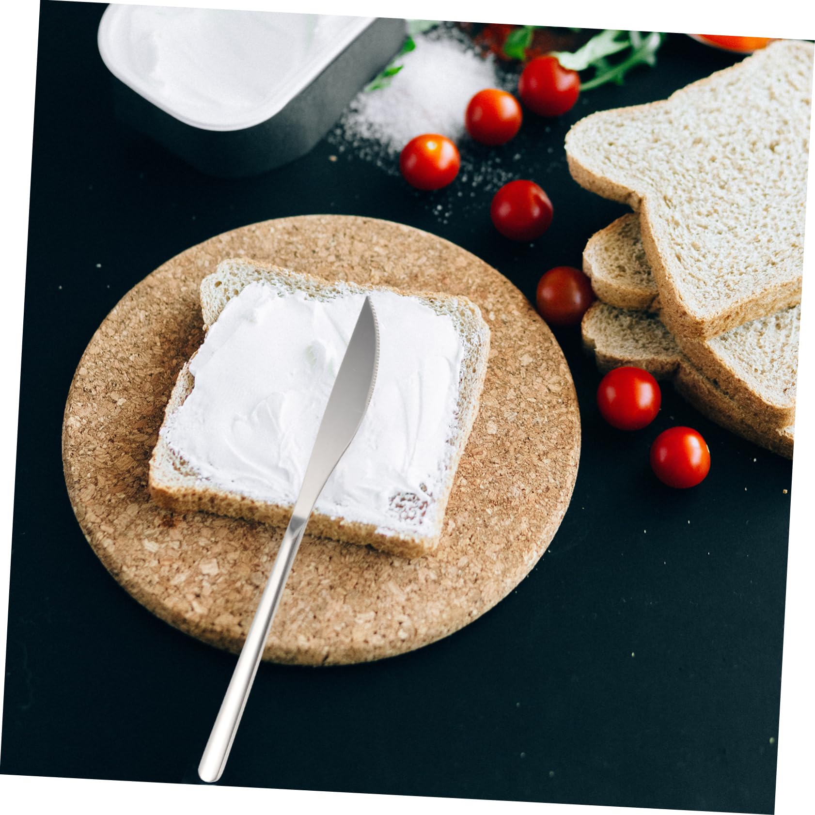 FUNOMOCYA 6pcs Stainless Steel Household Jam Spreader Convenient Steak Cutter Bakery Steak Cutter Ergonomic Steak Cutter Peanut Spreader Multi-function Butter Spreader Tableware
