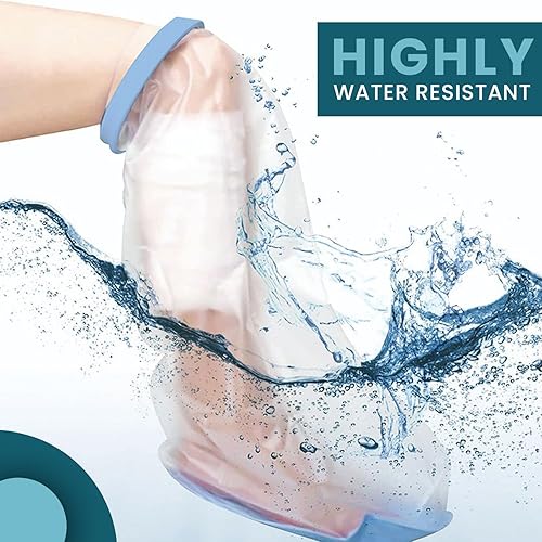 Miniatura 2 de Fundas 100% impermeables para piernas para ducharse, con suela antideslizante, recuperación más rápida de heridas, protector de yeso para piernas de