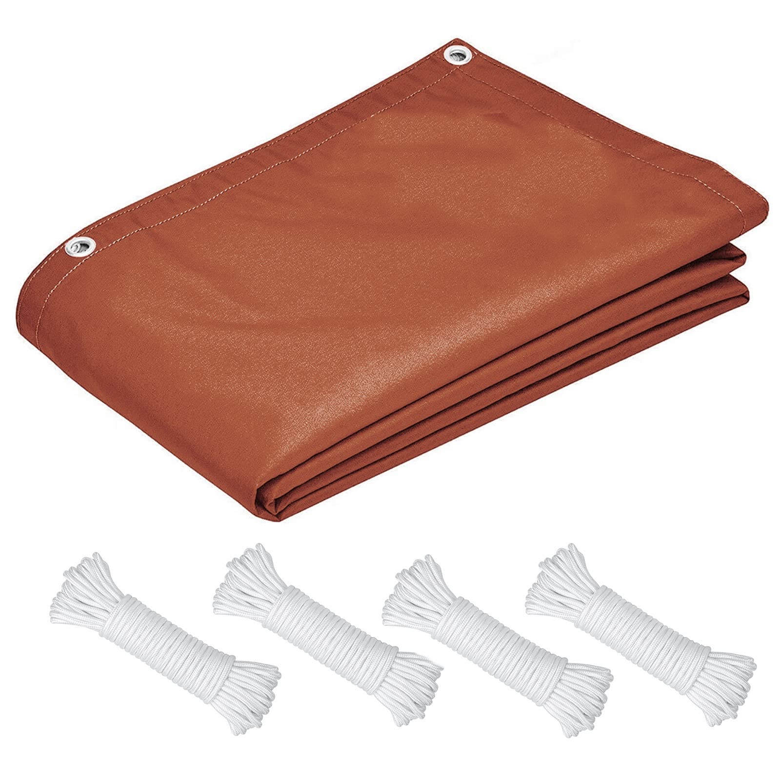 Sonnensegel Rechteckig 2,5x4,5m – Wasserdicht, UV-Schutz 98%, Inkl. Seile, Farbe Weinrot