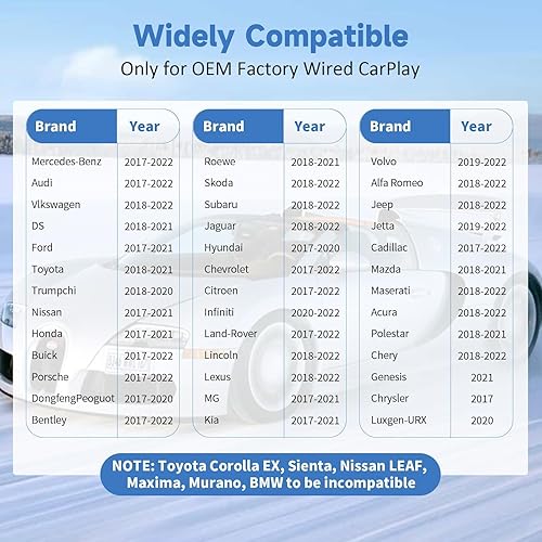 Miniatura 8 de Adaptador inalámbrico CarPlay con Netflix YouTube Google Play, adaptador inalámbrico Android Auto para autos CarPlay con cable de fábrica, caja