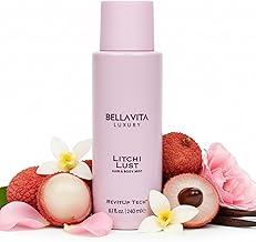 Bellavita Luxury Litchi Lust Hair & Body Mist for Women | Sweet Fruity Body Spray | Refreshing Hair and Body Mist | Lightweight, Alcohol-Free Perfume for Women | 8.12 fl.oz | 240 ml