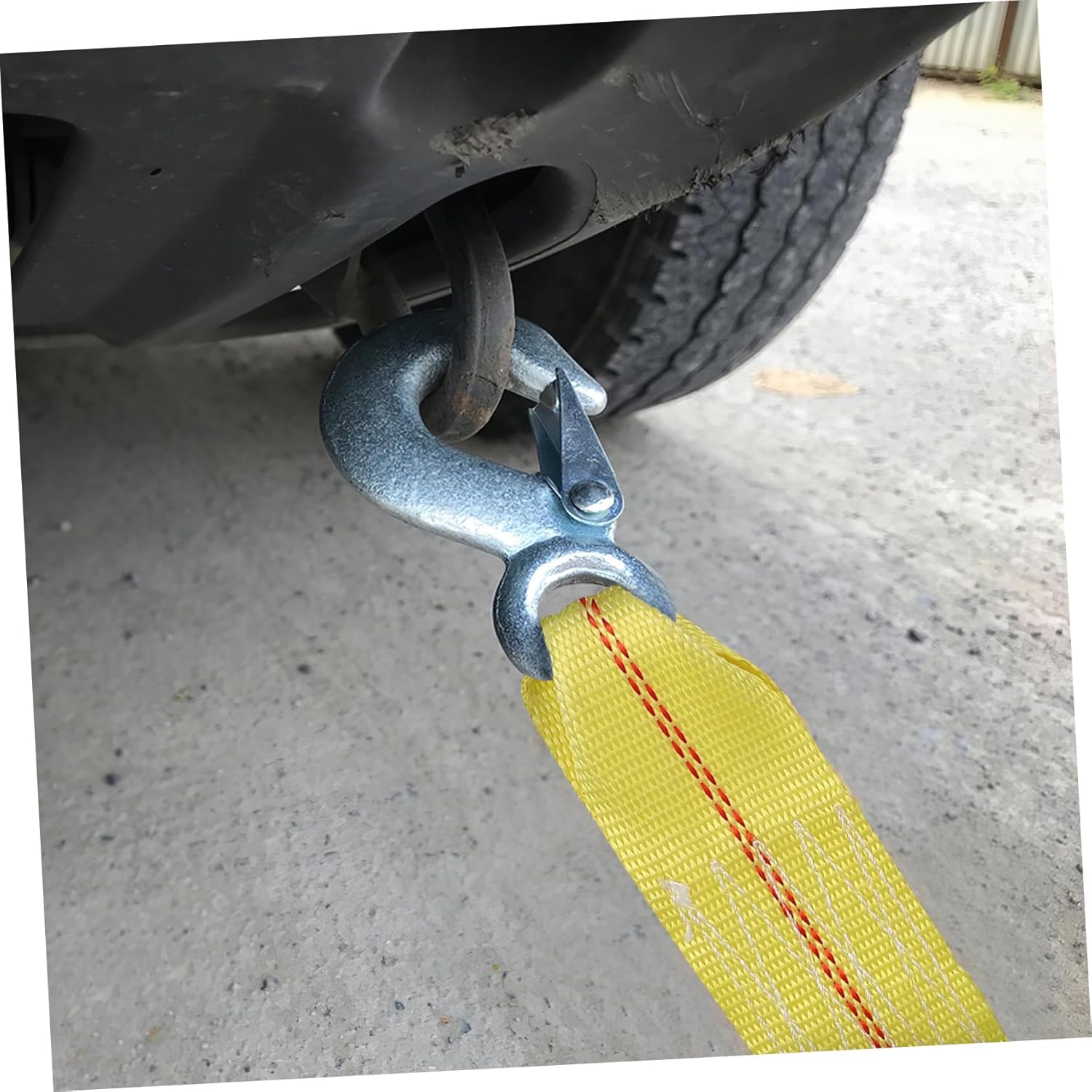 6m Vehicle Recovery Tow Strap Heavy-Duty Towing Rope Hooks for Automotive Emergency Multi-Purpose Utility Trailer Accessory Load Capacity for Cars Suvs Atvs