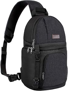 MOSISO Camera Sling Bag, DSLR/SLR/Mirrorless Camera Case Shockproof Photography Camera Backpack