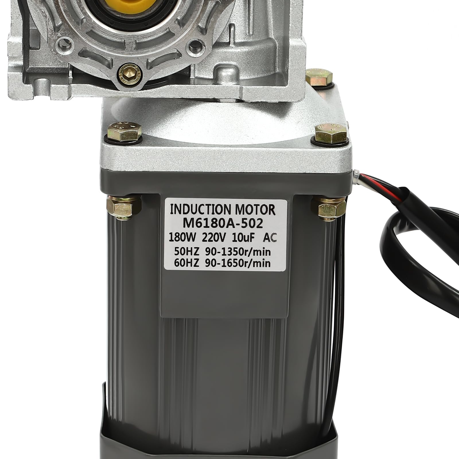 Motoriduttore a vite senza fine da 180 W, con regolatore di velocità, corrente alternata 0-27 giri/min, coppia 35 NM, per fresatrici, macchine da stampa, officine di produzione