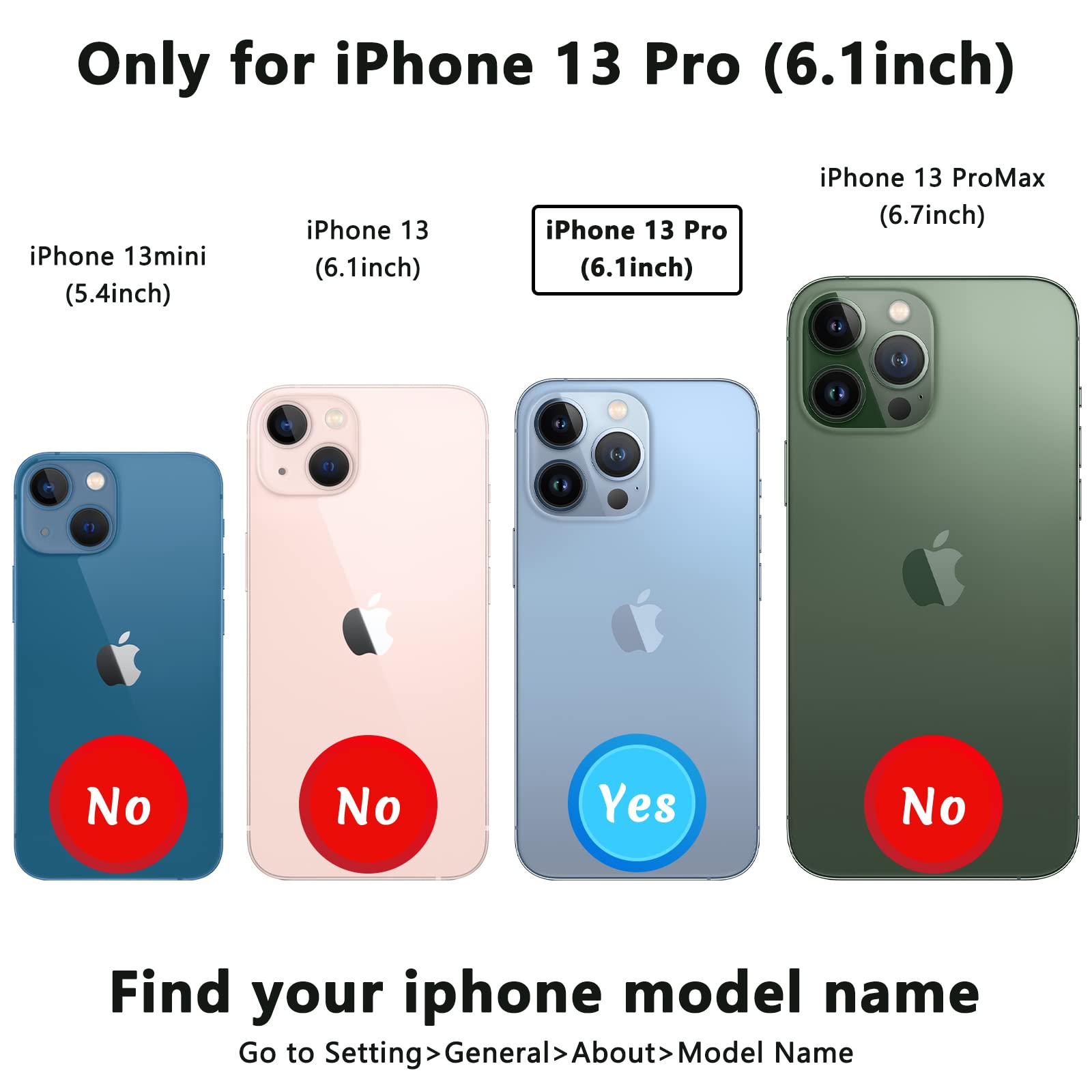 TopPerfekt Flip Leather Wallet Case Card Holder Compatible with iPhone 13 Pro 6.1