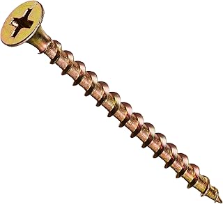 47673 6-Inch x 2-Inch All Purpose Wood Screw with Phillips Drive, 1-Pound, Yellow