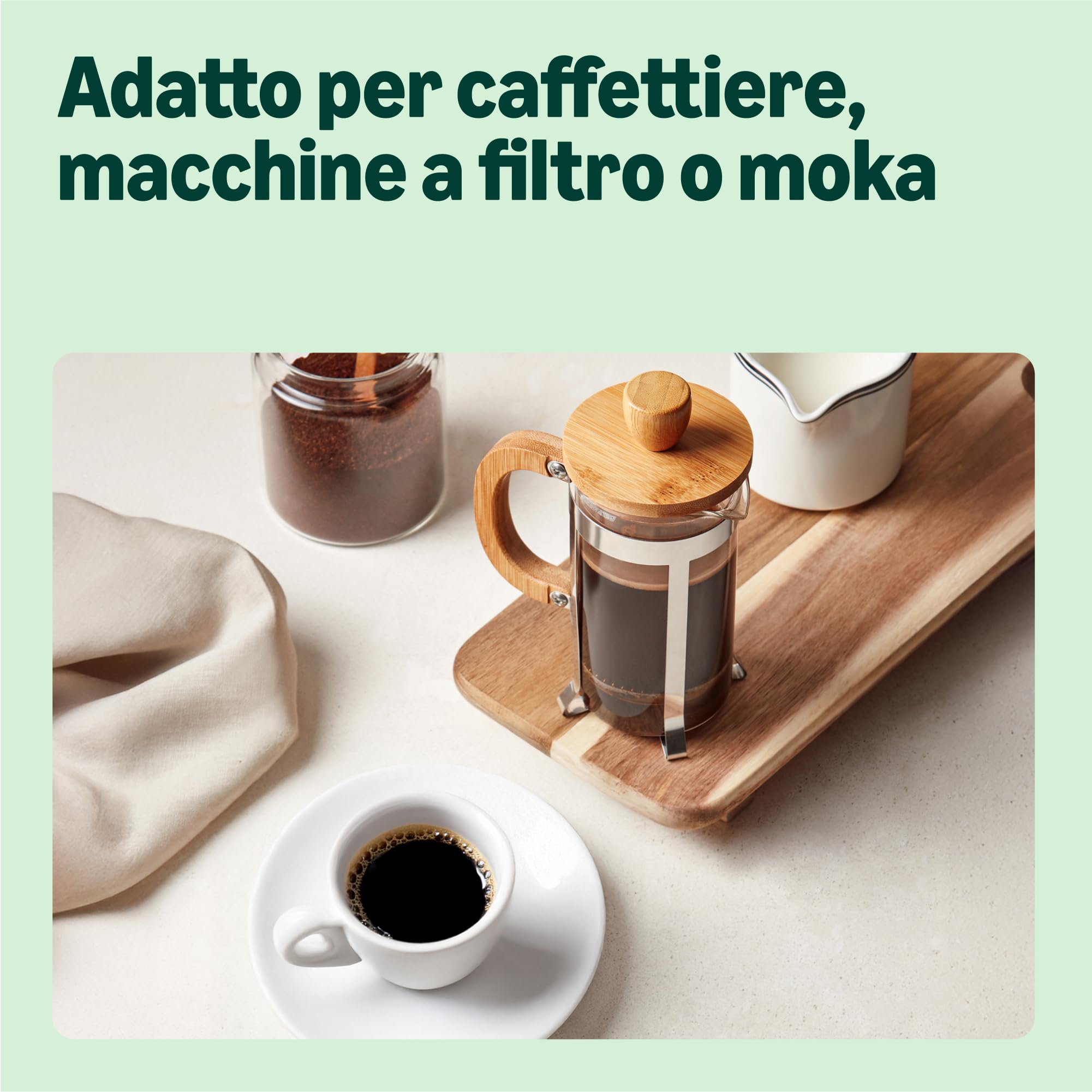 by Amazon Caffè tostato e Macinato Brasiliano, Tostatura Media, 227g, Confezione da 6 - Certificato Rainforest Alliance