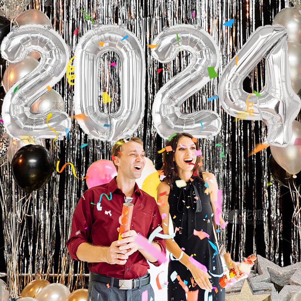 new year photoshoot ideas large number balloons