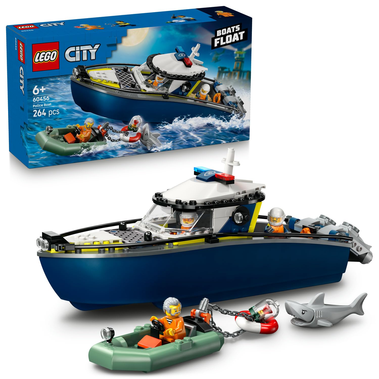 masa★！ LEGO City Polis Teknesi Takibi 60456-6 Yaş ve Üzeri Polis Hayranı