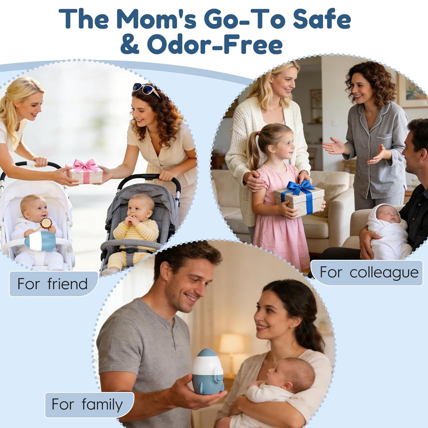 Rechargeable Baby Stroller Rocker, Universal Stroller Accessories with 5 Vibration Levels and Gentle Quiet Operation for Sleep Aid & Soothing, Featuring Adorable Rocket Design - Compact and Portable