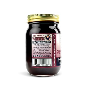 Blues Hog Raspberry Chipotle BBQ Sauce, Sweet Fruit & Chipotle Heat, 19oz | Gluten-free | No high fructose corn syrup | Made in the USA | Barbecue sauce for ribs, chicken & pulled pork