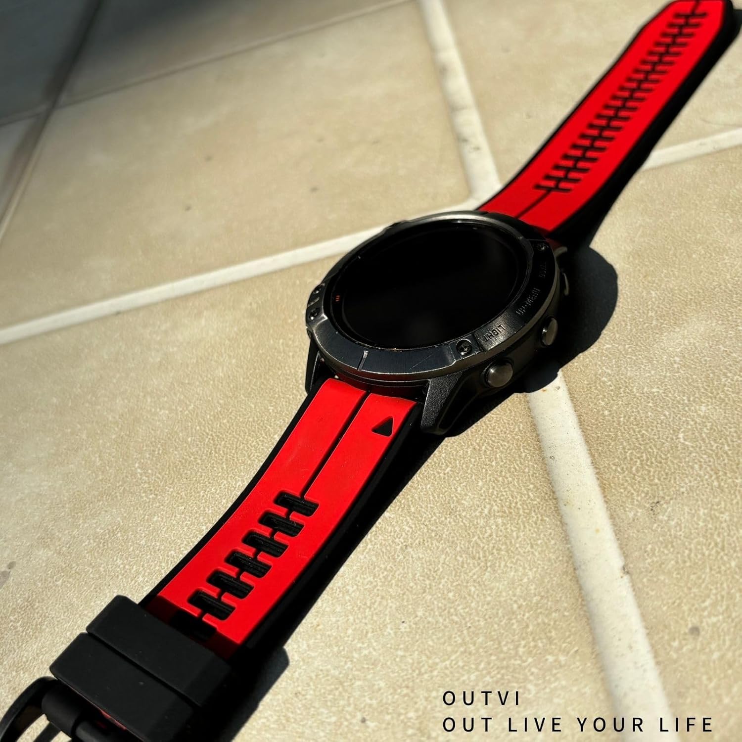 22mm watch band for garmin fenix 7 fenix 6 pro solar fenix 5 quick release dual color silicone watch strap for garmin instinct 2 solar forerunner 965 955 945 epix 2 pro