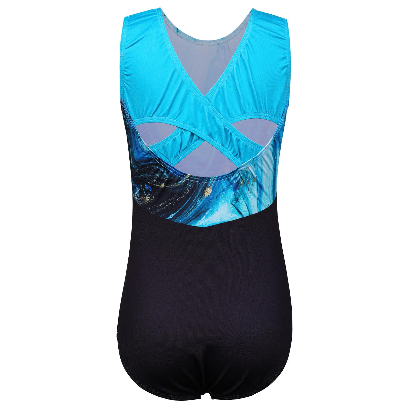ZNYUNE Maillots de Gimnasia Clásico Leotardo Mangas Largas/sin Manga Body Elástico de Ballet con Pantalones — view 2
