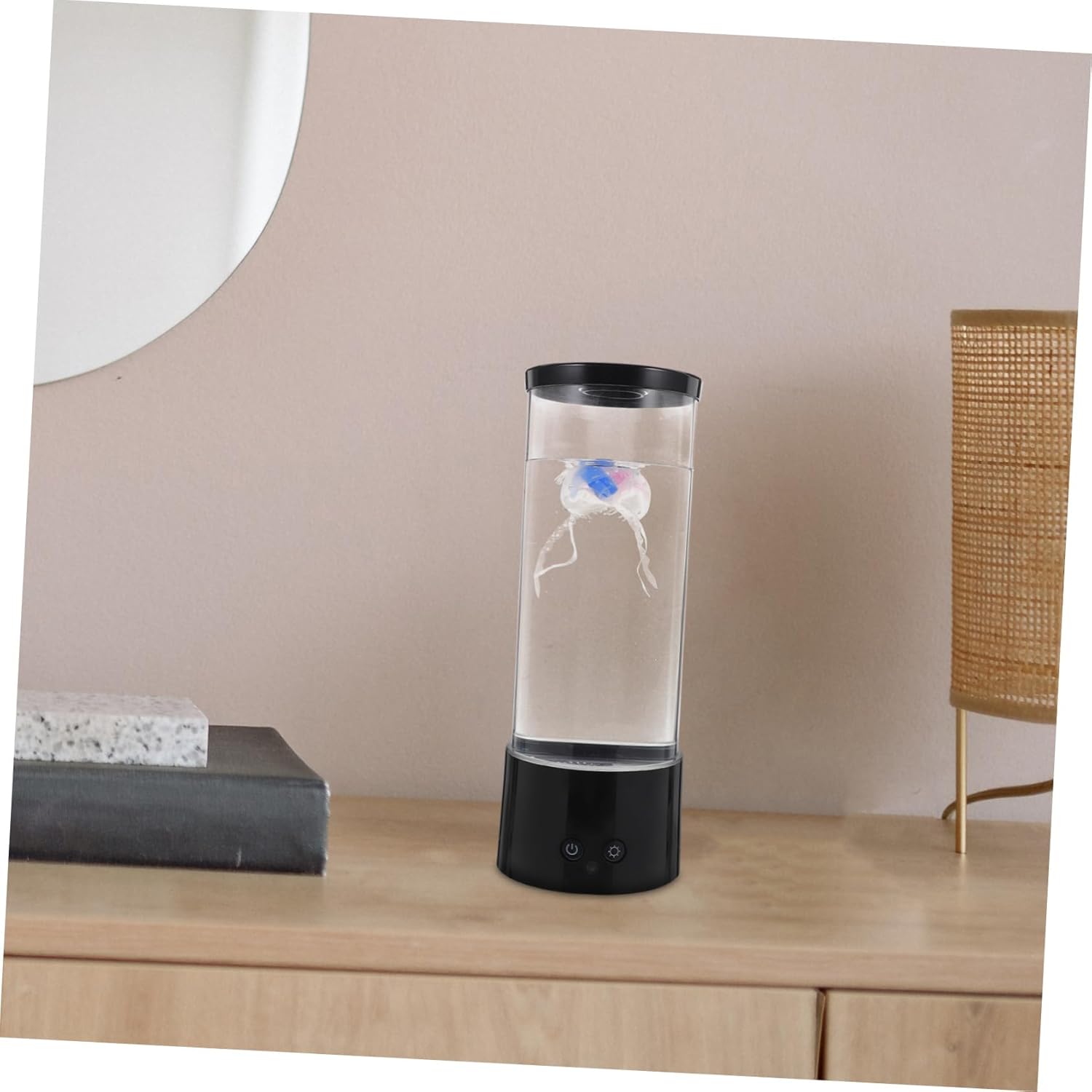 Remote Controlled Jellyfish LED Night Lamp USB Powered Bedroom Table Light Aesthetic Soft Glow Room Lamp for Relaxation and Sleep Eye Friendly Decorative Nightlight