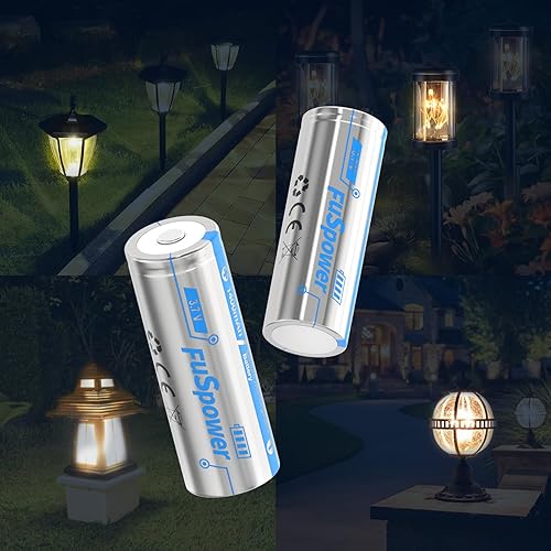 Miniatura 6 de 18500 ICR 18500 - Batería recargable de iones de litio 18500 3.7V 1400mAh para luces solares, luces de jardín, paneles de sistema de seguridad,