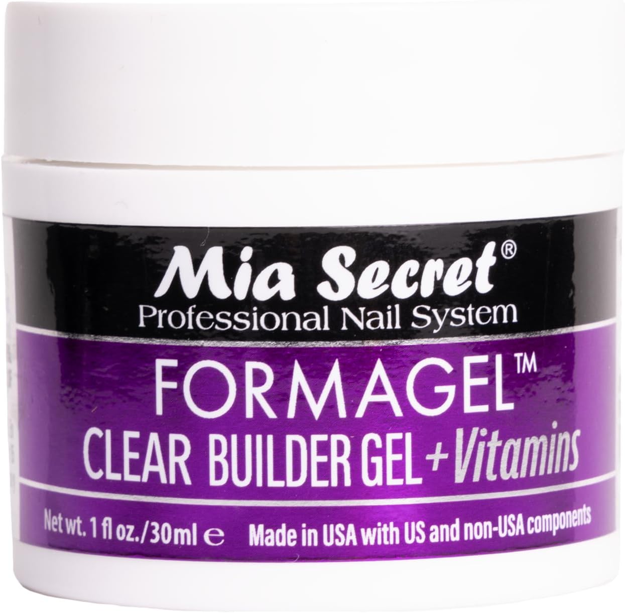 Mia Secret Professional Nail System Formagel Clear Builder Gel For Nails, 1 oz