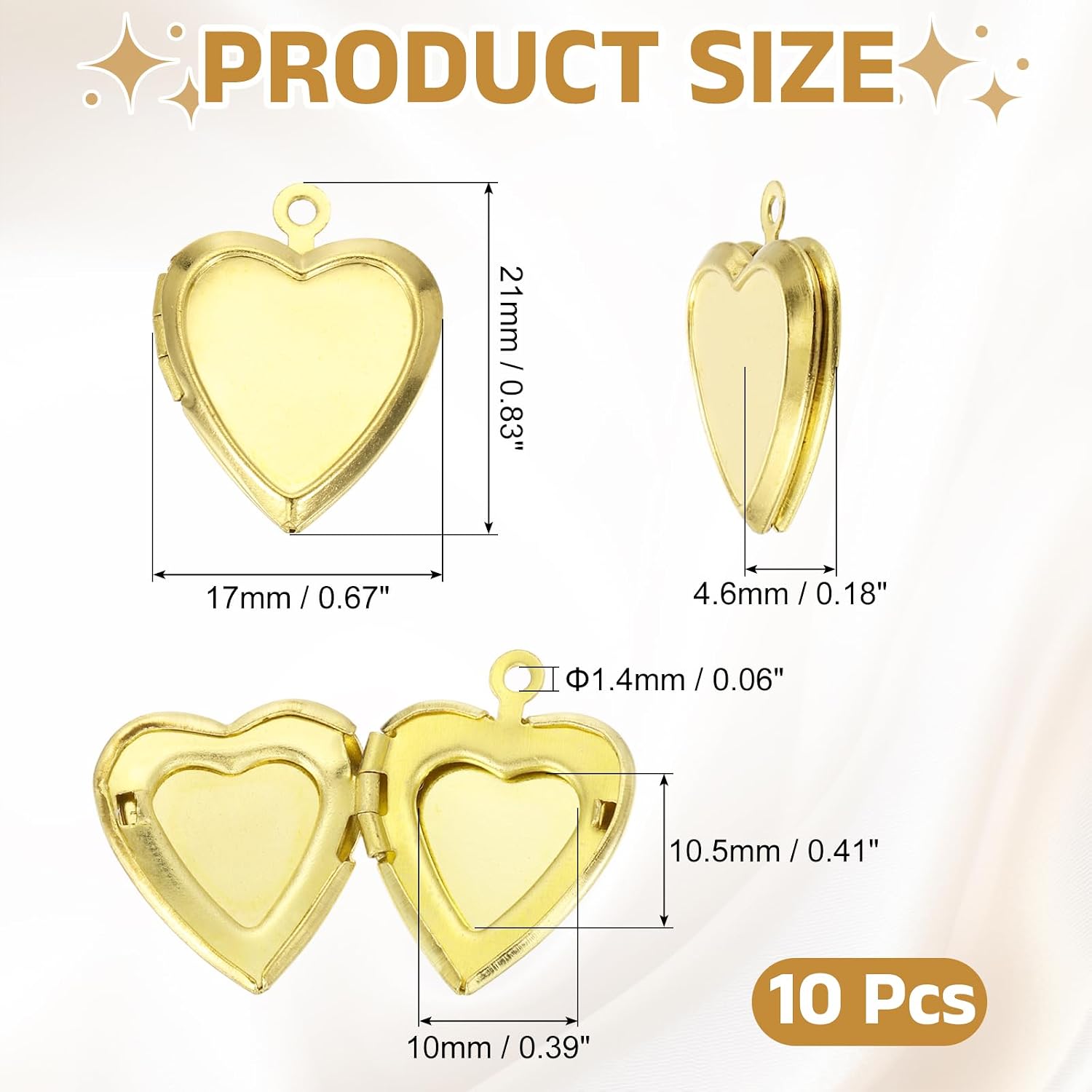 MECCANIXITY Custom Photo Locket Charm, Copper Retro Picture Locket Pendants for DIY Memorial KeyChains Necklace Bracelet Jewelry Making
