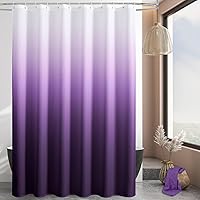 Vista 38 de MitoVilla - Cortina de ducha de tela de nido de abeja burdeos, cortinas de ducha con textura de nido de abeja modernas para decoración de lujo