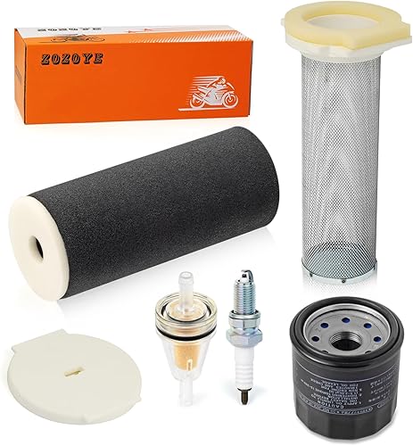Miniatura 5 de Kit de filtro de aire Guía y tapa final Filtro de aceite Bujía para Yamaha Grizzly 660 Yfm660 2002 2003 2004 2005 2006 2007 2008