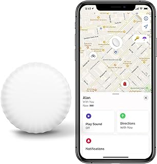 Mangotek StarTag Bluetooth Key Tracker, Luggage Locator, Item Finder for Keys, Bags, Wallets, Kids, Pets (White)