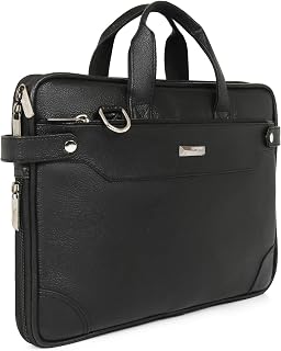 Zipline Laptop bags for men office use | Faux Leather Laptop Bag for Man - Fits 14/15.6/16 inch Laptop, Macbook, Macbook P... Price In India