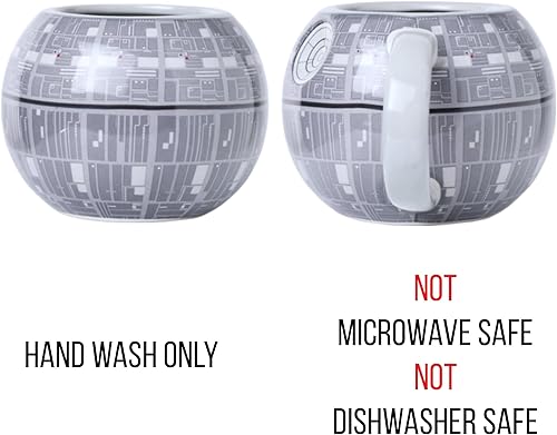 Miniatura 39 de Silver Buffalo Star Wars The Mandalorian Grogu - Taza de cerámica con tapa de rana esculpida, 18 onzas