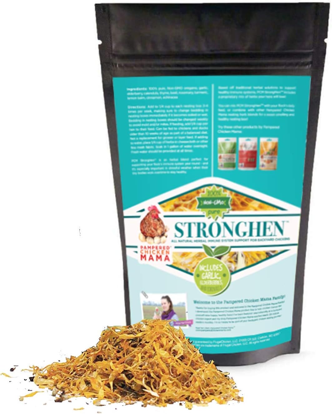 Backyard Chicken Nesting Herbs All Natural Feeding Supplement to Support Healthy Immune Systems (StrongHen) (10 Ounces)