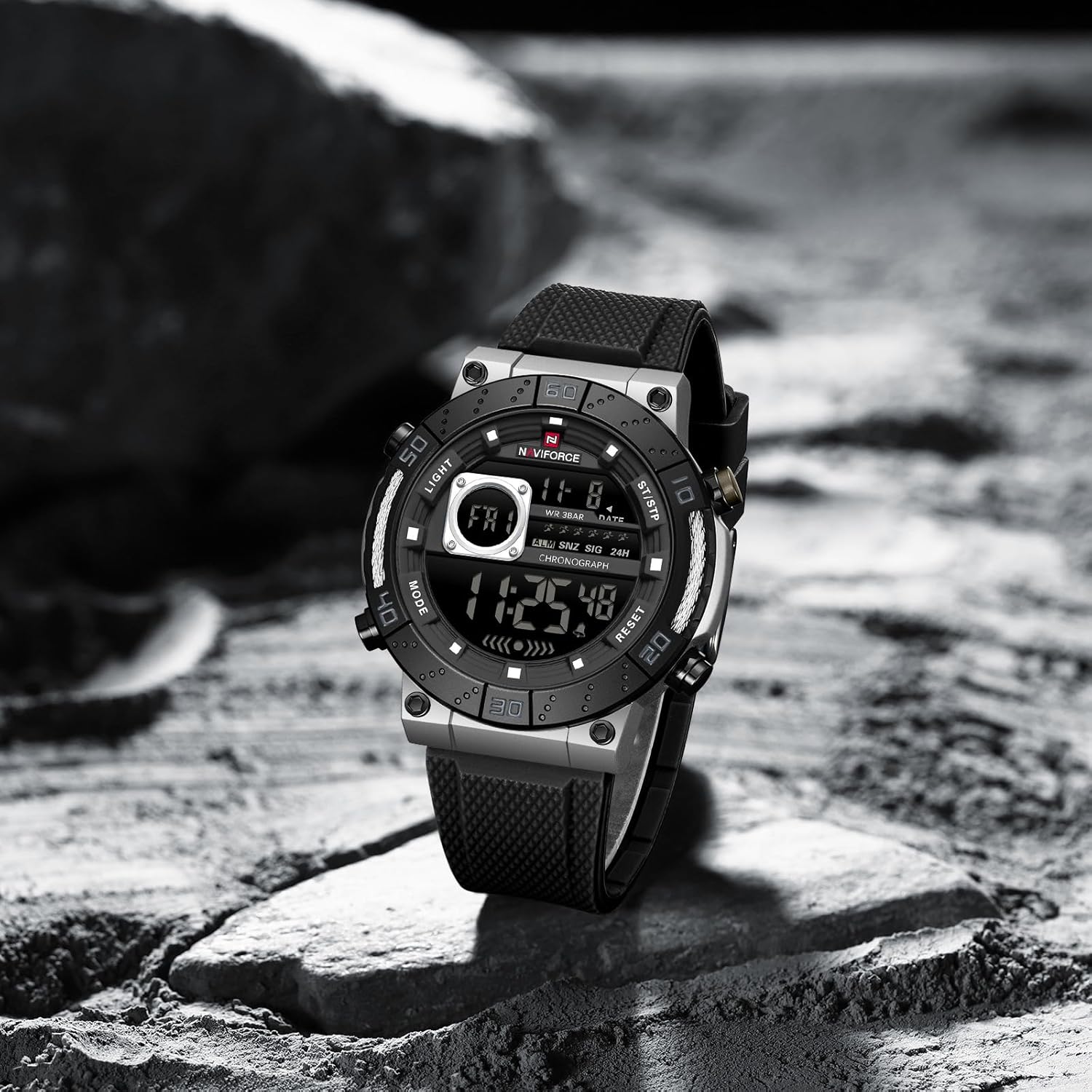 NAVIFORCE Fashion Men Digital Wrist Watch Military Waterproof Sports Chronograph Watches for Men with Alarm/LED Backlight - Image 5