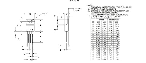 Miniatura 5 de 10pcs LM337T LM 337T Regulador de voltaje de salida ajustable negativo de 3 terminales, 1.5A, TO-220AB.