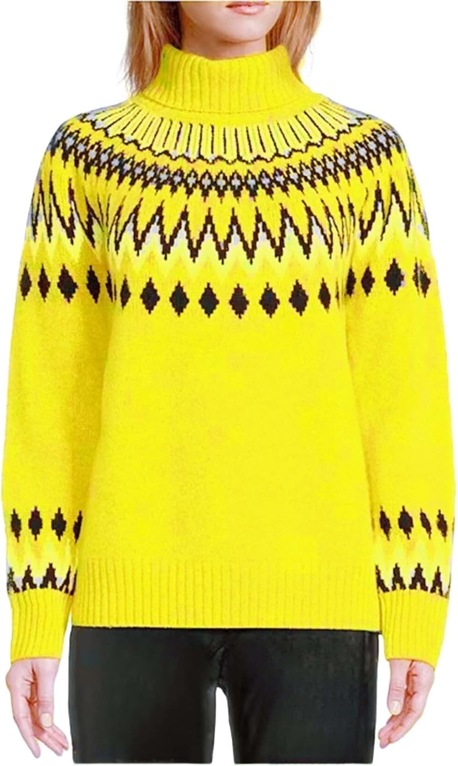 Sweater Womens Long Sleeve Round Neck Pullover Top Knitted Cozy Sweater Lightweight...