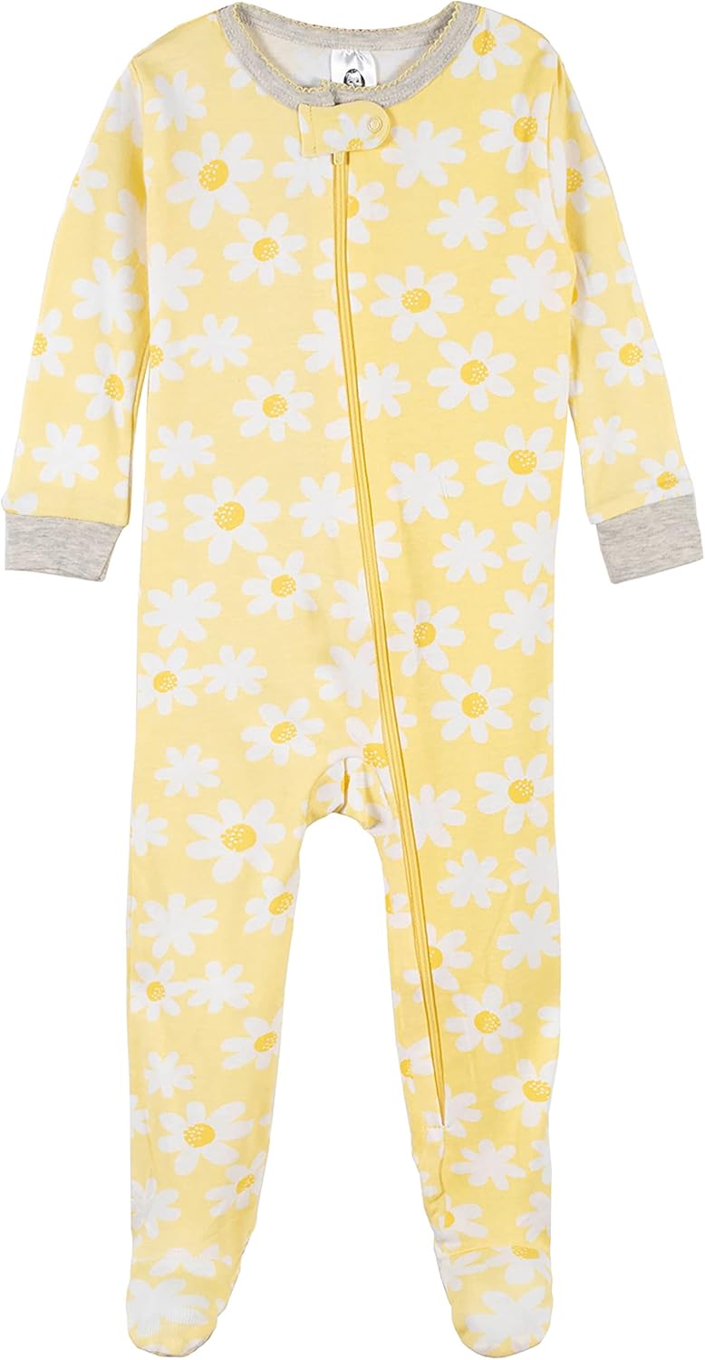 Gerber Baby Girls' 2-Pack Footed Pajamas: Clothing, Shoes & Jewelry
