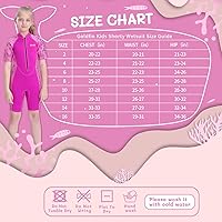 Vista 2 de Goldfin - Traje de neopreno para niños, 2 mm y 3 mm, con cremallera frontal, para niños pequeños, mantiene el calor para deportes acuáticos, surf