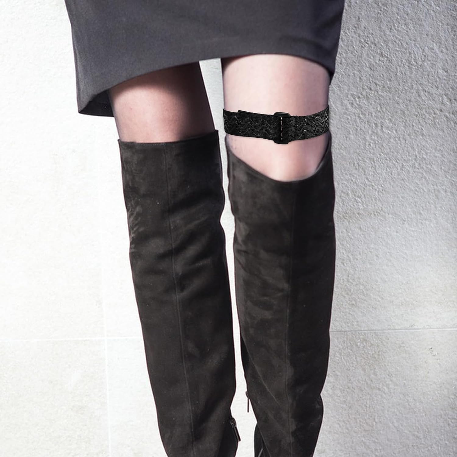 2pcs Women Boot Fixing Straps for High Knee Boots, Adjustable 40cm