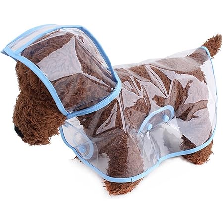 clear plastic dog raincoat