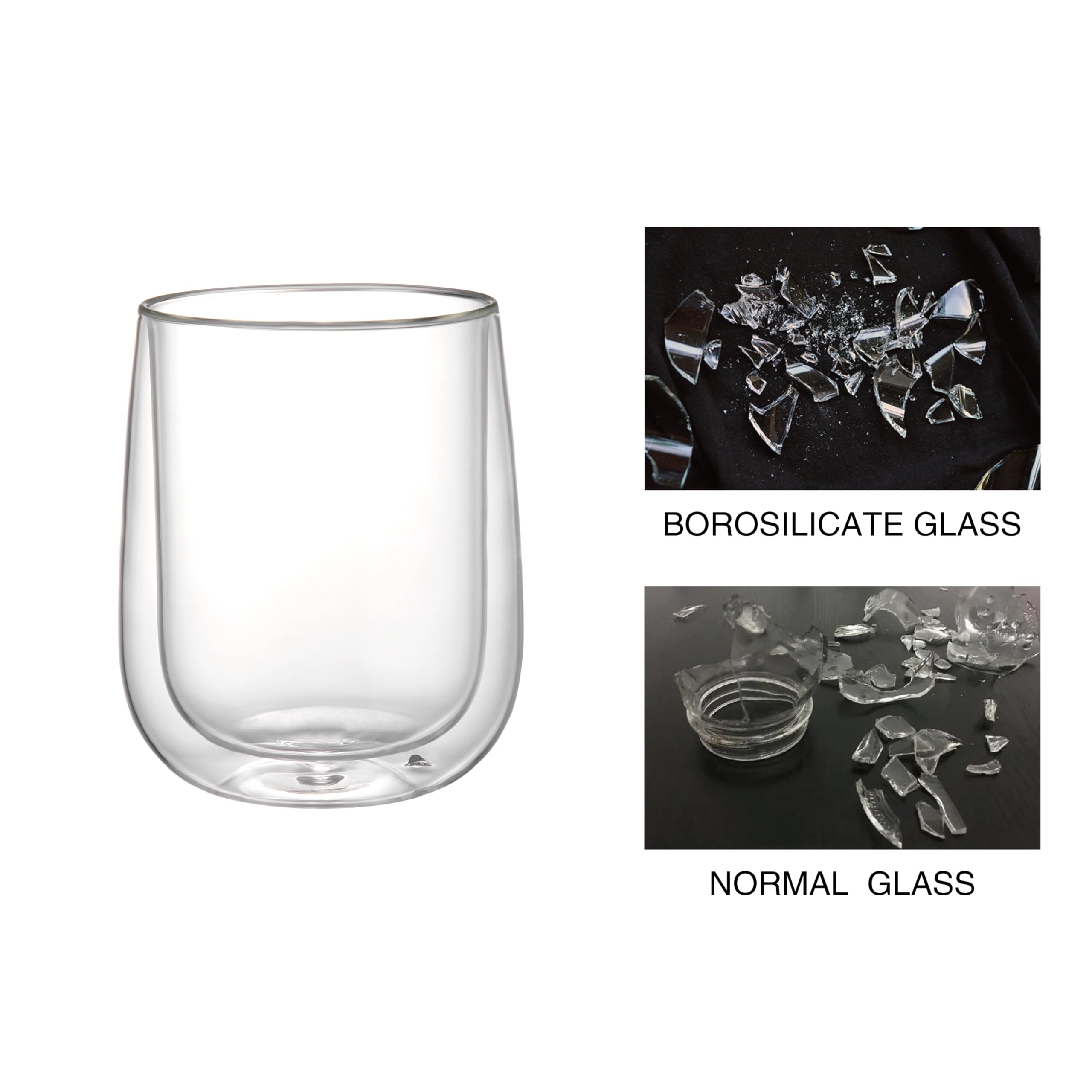 Kadum doppelwandige Kaffeegläser | Große, riesige Gläser | 6er-Set Thermogläser Teegläser Kaffeegläser Kaffee Tee | 500 ml Thermoglas | im Geschenkkarton | doppelwandige Gläser Kaffeetasse