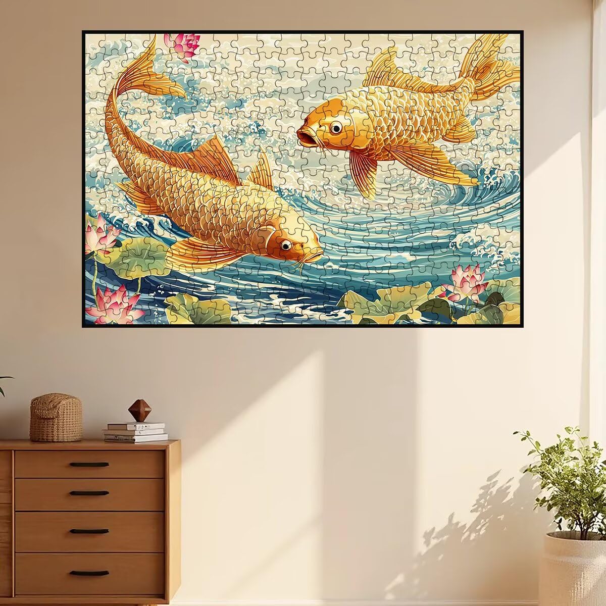 4000 sztuk puzzli dla dorosłych, ryby dla dorosłych, 4000 sztuk, lotos, wymagająca gra dla całej rodziny, klasyczne drewniane układanki, odpowiednie do dekoracji wnętrz, prezenty -3779