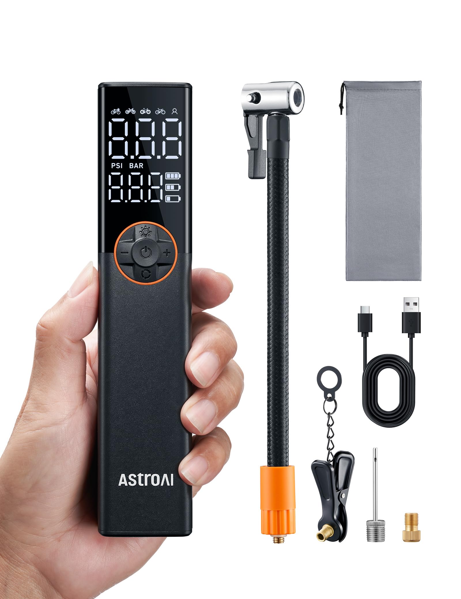 Amazon | AstroAI L8 自転車 空気入れ 電動 エアーコンプレッサー