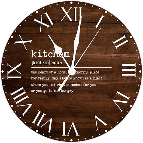 Miniatura 22 de ArogGeld Definición de recursos humanos, reloj de PVC, frases motivacionales, sin marco, números romanos, significado de 12 pulgadas, silencioso