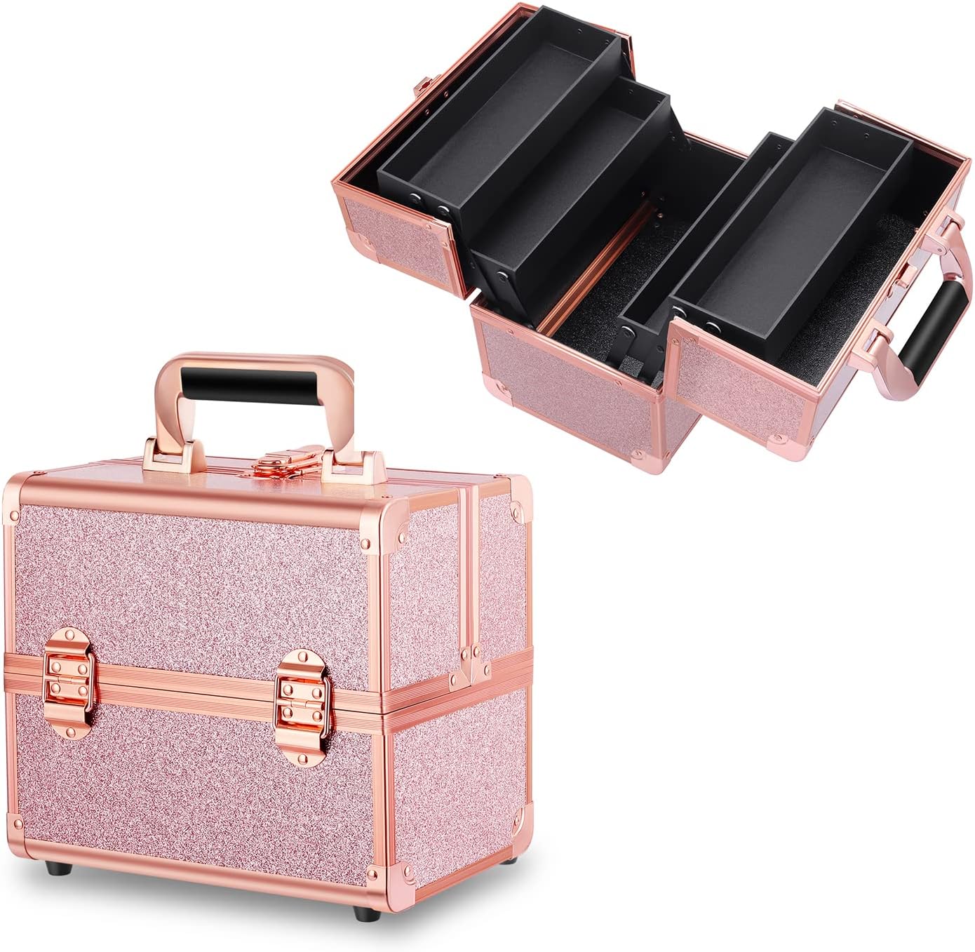 Tense Edano Makeup Train Case Cosmetic Box Professional